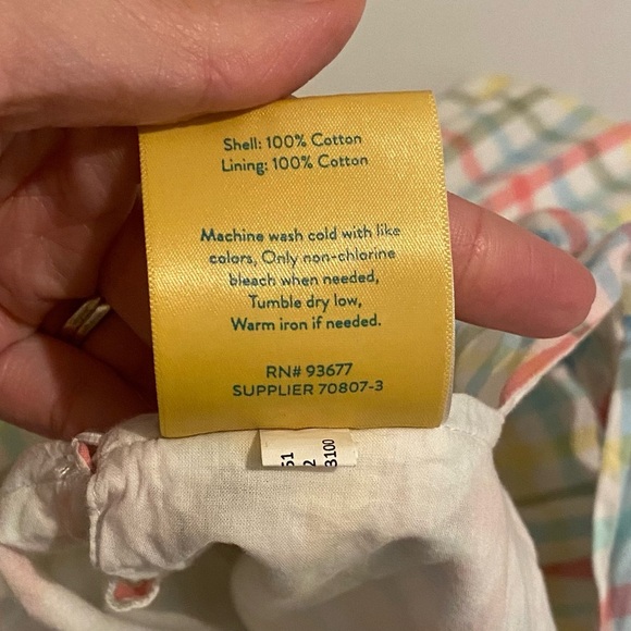 Thereabouts Sz L 14.5 Girls Colorful Plaid Kids Dress - Picture 6 of 6